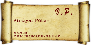 Virágos Péter névjegykártya